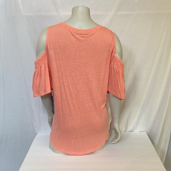 DEMOCRACY Jeans Women’s Tops Plus Size 2X Cold Shoulder Tunic Style Embroidered - Picture 3 of 6
